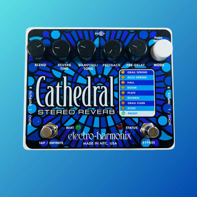 ギター Cathedral electro-harmonix Electro-Harmonix Cathedral Reverb Guitar Effect Pedal for