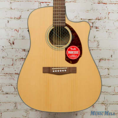 Fender - CD-140SCE - Dreadnought Acoustic-Electric Guitar - Natural for sale
