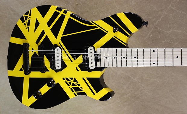 EVH EVH Wolfgang Special LTD Hard Tail Black Yellow Striped