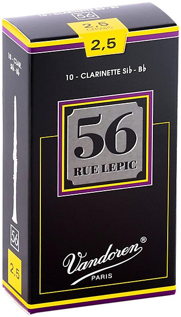Vandoren CR5025 56 Rue LePic Bb Clarinet Reeds - Strength 2.5 (Box of 10) image 1
