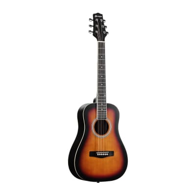 Boroughs B15MSB 3/4 Size Acoustic Guitar, Sunburst image 3