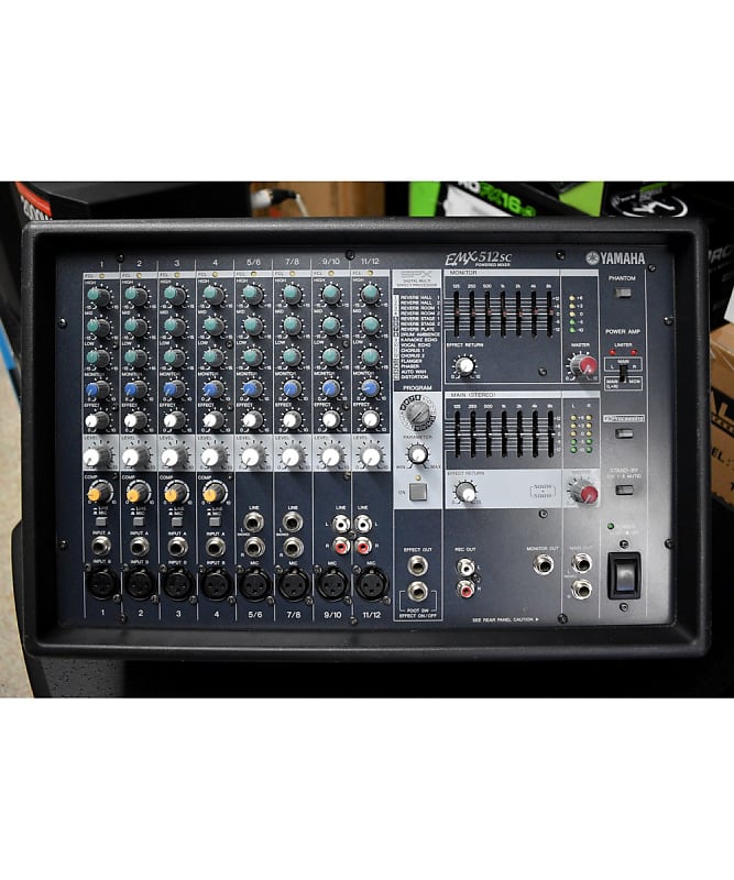 Yamaha EMX512SC アナログミキサー 12チャンネル Yamaha EMX512SC 12 Channel 500-Watt Powered Analog Mixer