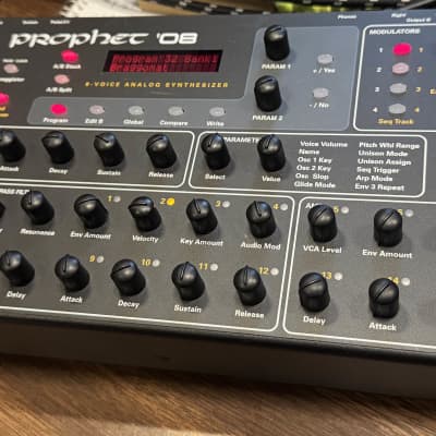 Dave Smith Instruments Prophet 08 PE Desktop 8-Voice Desktop Synthesizer 2012 - 2016 - Black with Wood Sides