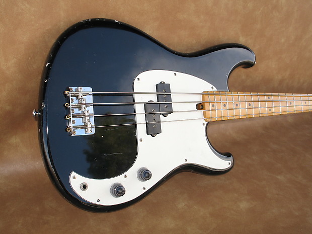 Black 1984 Ibanez Roadstar II P Bass style Guitar