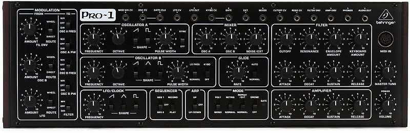 Behringer PRO-1 Tabletop Synthesizer image 1