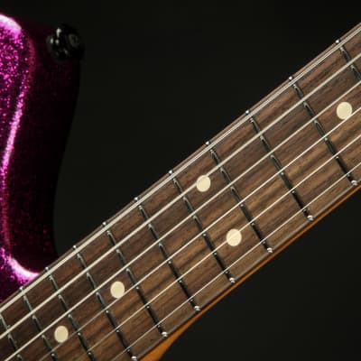 Suhr Eddie's Guitars Exclusive Roasted Classic JM Mastery - Magenta Sparkle image 10