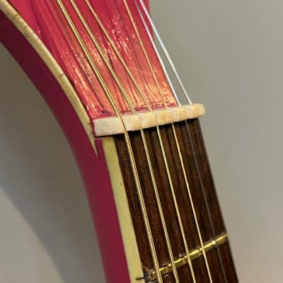 Vintage 1950s Kay K22 Jumbo Flat Pink Acoustic Guitar *Ex. Ronnie Lane Studios* image 12