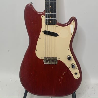 Fender Pre CBS L Series Musicmaster 1964 Rare Mahogany Body Cherry image 2