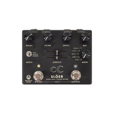 Walrus Audio SLÖER Stereo Ambient Reverb Pedal - Black | Reverb
