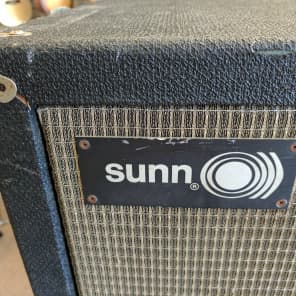 Early 70's Sunn 610s 6x10” Speaker Cabinet, Eminence Speakers, Casters, Guitar/Bass, Angled Baffle image 3