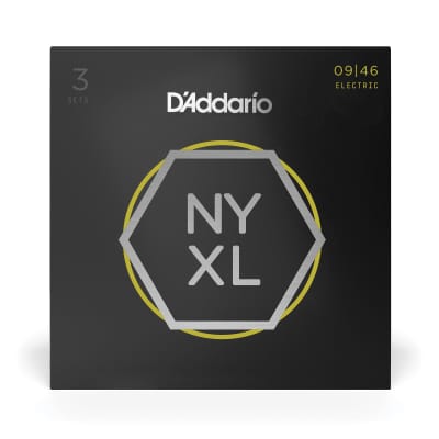 D'Addario NYXL0946-3P 3-Pack NYXL0946 Nickel Wound Electric