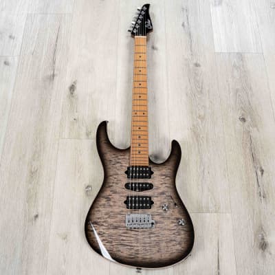 Suhr Modern Plus HSH Guitar, Roasted Maple Fingerboard, Trans Charcoal Burst image 3