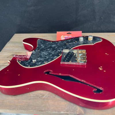 Real Life Relics Fully Loaded 69 Tele® T  Body Top Bound Aged Candy Apple Red #1 image 3