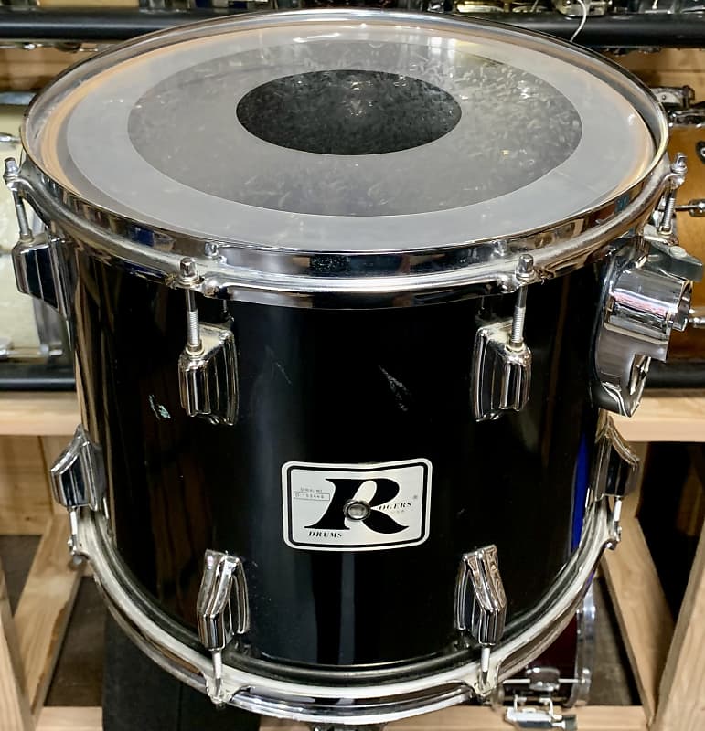 Rogers 12x 15" Big R Rack Tom - Ebony - Very Good Shape image 1