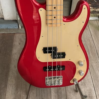 2003 Fender Deluxe Precision Bass Special  - Candy Apple Red PJ style image 2