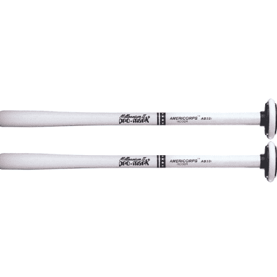 2pr.- Pro-Mark AB32i Americorp Indoor Percussion Rubber Bass Drum Mallets Large (New Old Stock) image 2