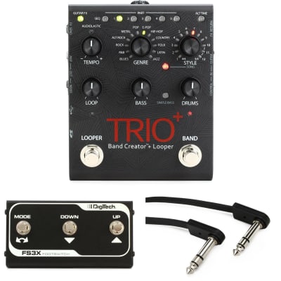 DigiTech TRIO Plus Band Creator + Looper w/ FS3X 3-Button Footswitch |  Reverb