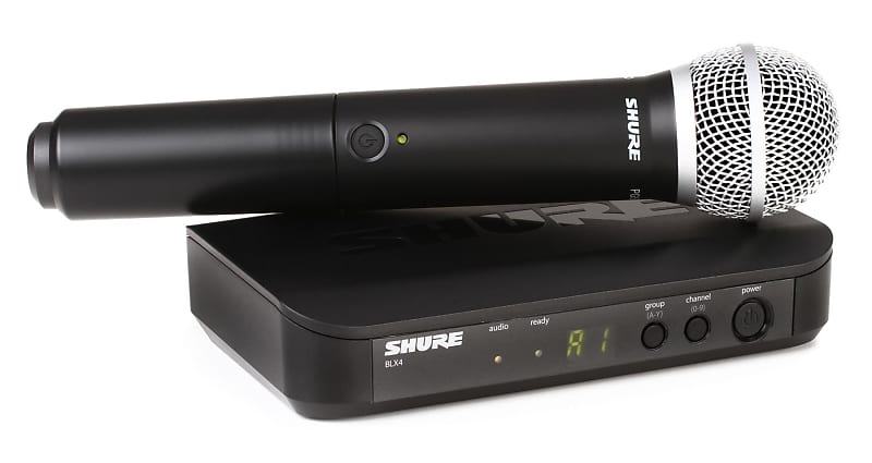 Shure BLX24/PG58 Wireless Handheld Microphone System - H10 Band image 1