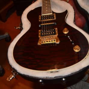 Gibson  nighthawk guitar  2011 red quilt top image 19