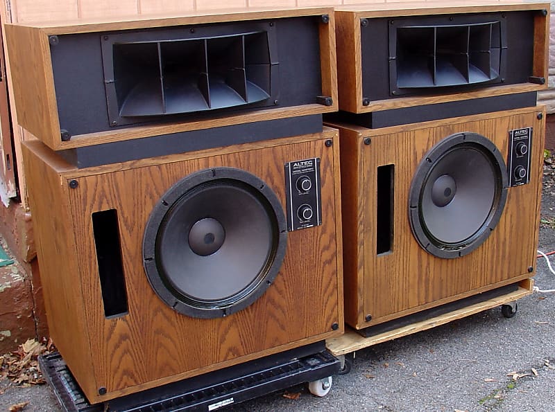 1970s Pair of Vintage Altec Lansing model 19 floor standing speakers