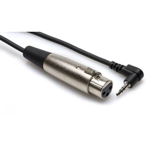Hosa XVS101F XLR Female to Right-angle Stereo 1/8" Cable - 1'