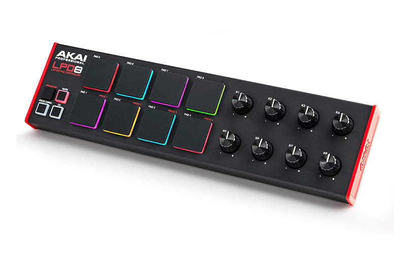 Akai LPD8 MKII MIDI Pad Controller 2022 - Present - Black image 1