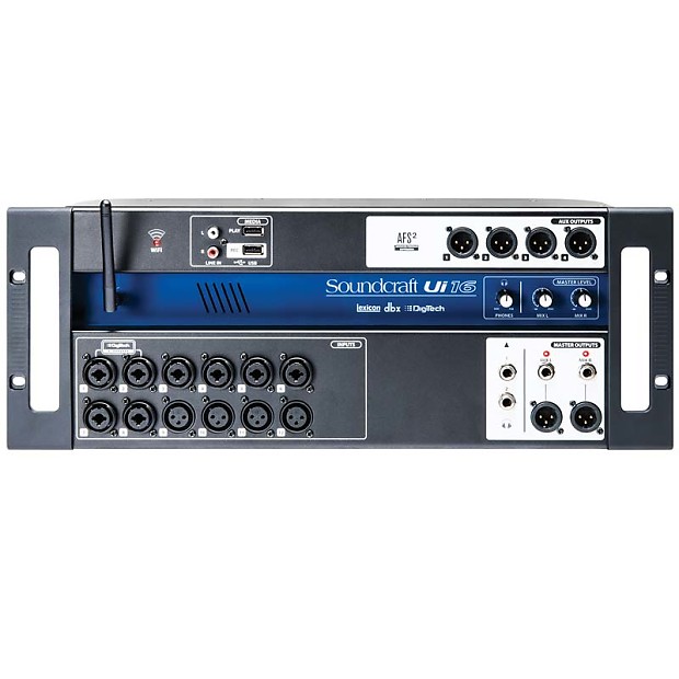 Soundcraft Ui-16 Rackmount 16-Channel Digital Mixer w/ WiFi Router image 1