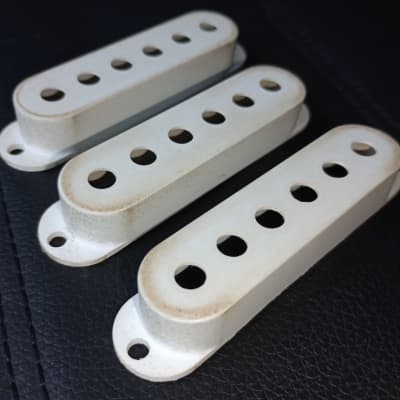 Fender USA Custom Shop '62 Relic Stratocaster Pickup Covers w/ Adjustment Screws for sale