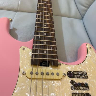GTRS S800 Intelligent Electric Guitar Shell Pink with Wireless Footswitch image 18