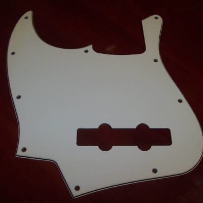 Genuine Fender Lefty LH J. Bass Pickguard - WHITE, 005-8308-000 image 1