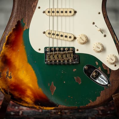 Fender ’57 Super Heavy Relic Strat - Faded Sherwood Green/Sunburst image 6