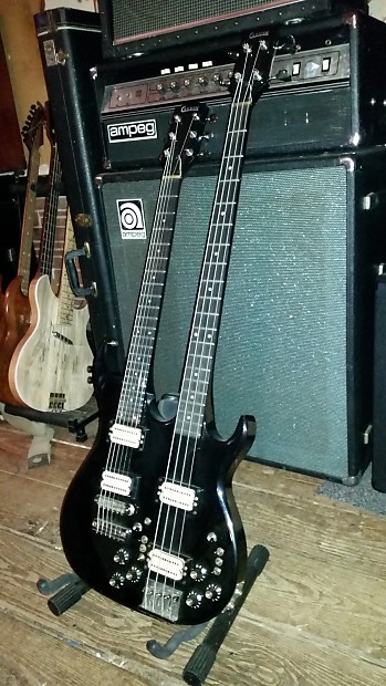 Carvin double sale neck guitar bass