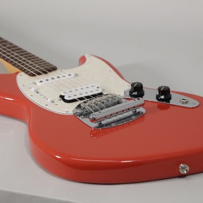 2021 Fender Kurt Cobain Jag-Stang Fiesta Red Electric Guitar w/Gig Bag image 3