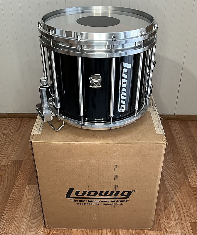 Ludwig Ultimate Marching Snare Drum Black Cortex Reverb
