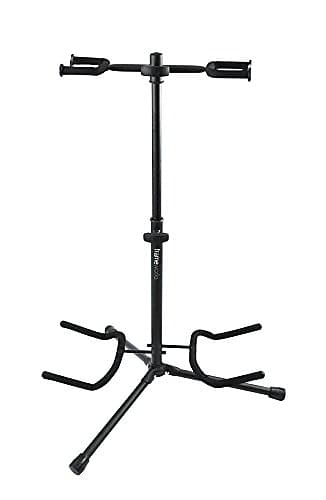 Gator Frameworks Adjustable Double Guitar Stand; Holds Two Electric or Acoustic Guitars (GFW-GTR-2000) image 1