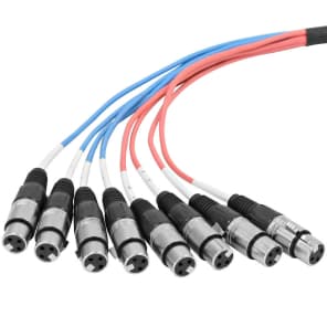 8 Channel 5' XLR Female to 1/4" TRS Audio Snake Cable image 2