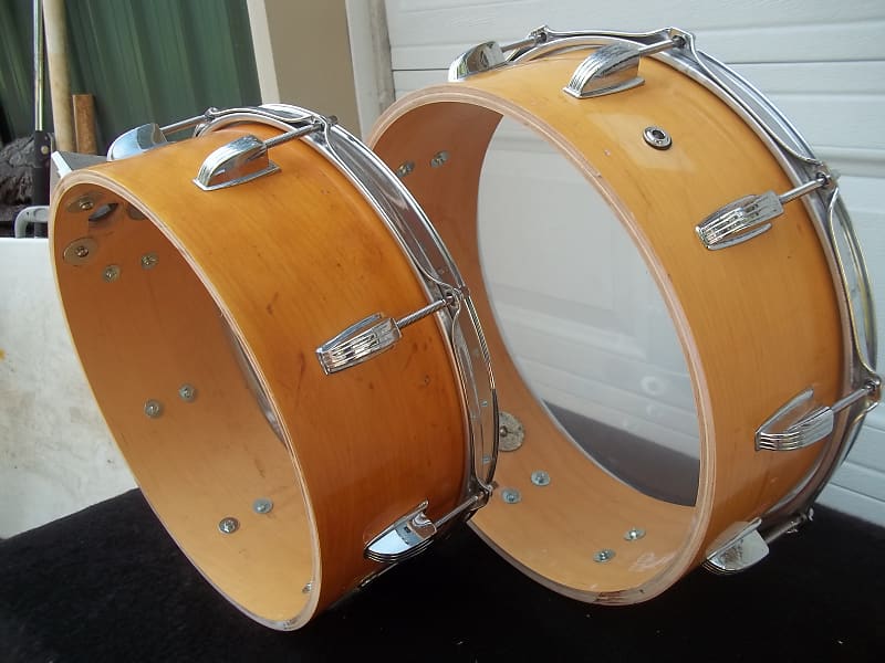 Ludwig wood Timbales 70's/80's maple, 5x13 & 5x14 Reverb