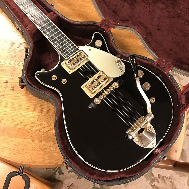 1964 Gretsch 6128 Duo Jet Double Cut Black Factory Misspelled