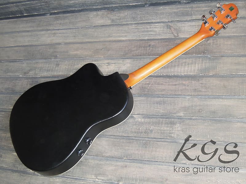 Aria エレアコ AMB-35 BLS Aria AMB-35 Natural Acoustic-Electric Guitar Used From JPN