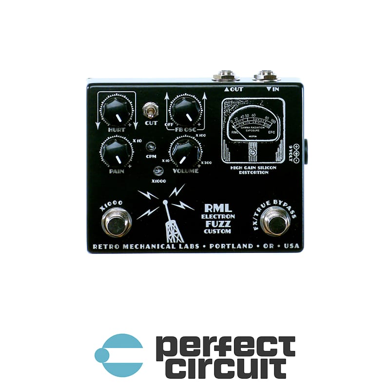 Retro Mechanical Labs Electron Fuzz Custom Mini Distortion Pedal (Black) image 1