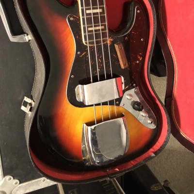 Made in Japan Fender Jazz Bass  Copy 1969 Sunburst Lawsuit Bass image 3