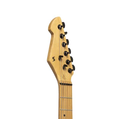 Stagg Metal Series Electric Guitar - Black - SEM-TWO H BK image 6