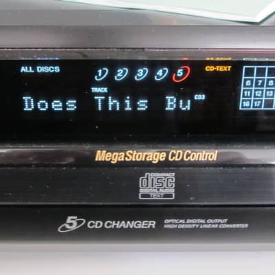 Sony CDP-CE535 - 5 Audio 5 CD Changer w new remote  Mega Changer compatible - Optical Out for DAC image 2
