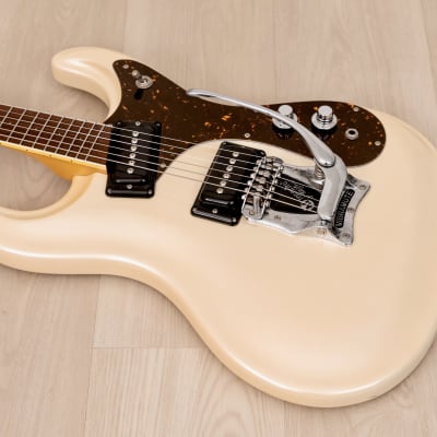 2000s Mosrite Ranger Ventures Model-Style Guitar, Pearl White w/ Vibramute, Fillmore Japan image 10
