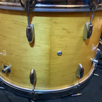 Gretsch - Vintage 24x14" USA Custom Bass Drum, Modified 1970's - Natural Maple image 15