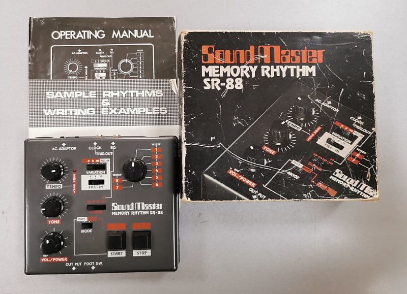 Sound Master Memory Rhythm SR-88 Programmable drum machine with four analog sound image 1