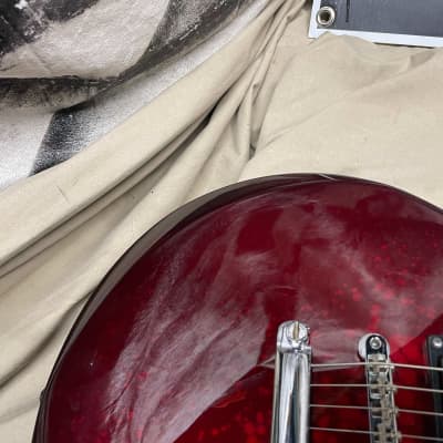 ESP LTD Eclipse Bolt-On Neck Singlecut Guitar - locking tuners missing backs! Red image 3