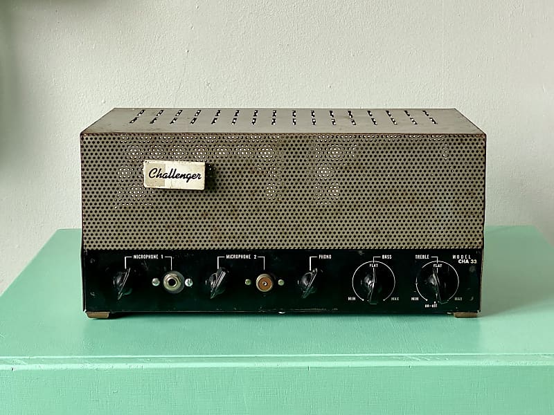Bogen Challenger PA to Guitar Amp Head Conversion, 50s Grey Reverb