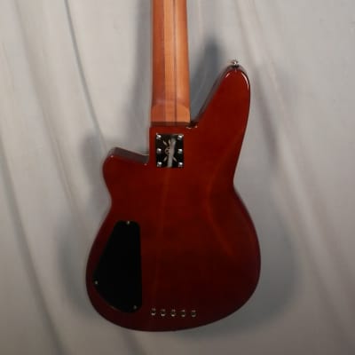 Reverend Mercalli 5 FM Wine Red RM Flame Maple Top Roasted Maple Fingerboard 5-string Electric Bass B-stock image 9