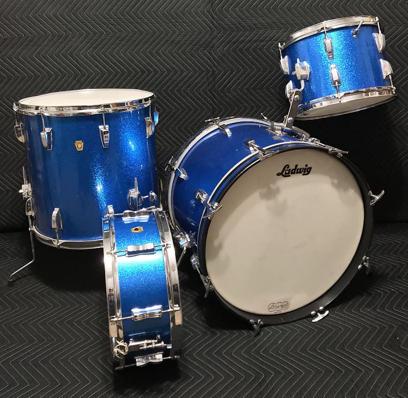 Ludwig No. 987 "Super Beat" Outfit 9x13 / 16x16 / 14x20" Drum Set 1960s image 9